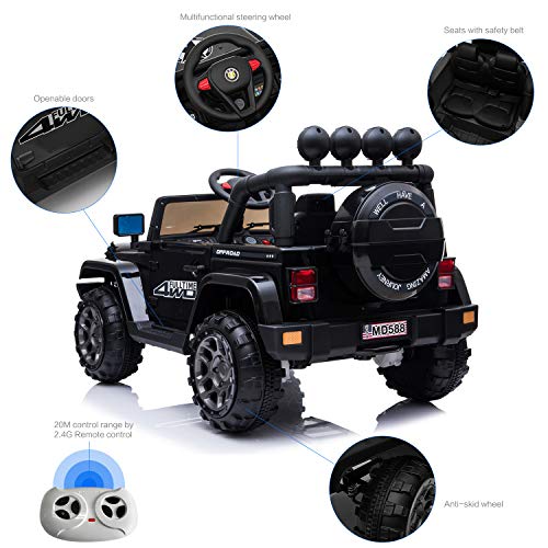 IKON MOTORSPORTS 12V Electric Ride On Car w/ Remote Control for Kids