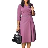Business Work Dress for Women Elegance Church Dresses Midi Bodycon Pencil Dress Office Modest Casual Suiting Outfits