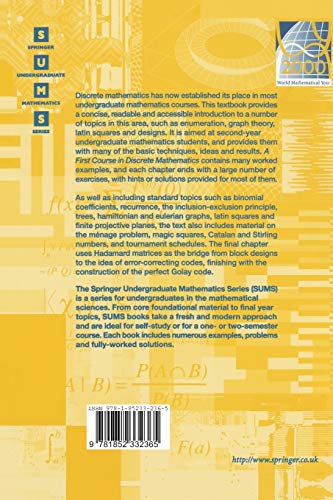 A First Course in Discrete Mathematics (Springer Undergraduate Mathematics Series)