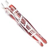 LUXXII (2 Pack) Cuticle Trimmer Remover Pusher Dead Skin Callus Removal Fork Brown (B)