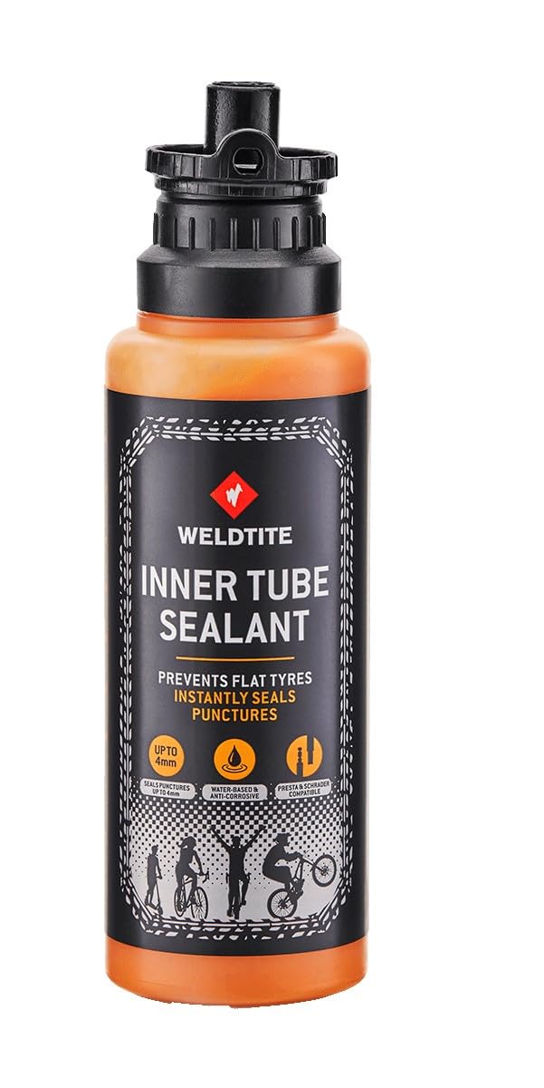 WELDTITE Inner Tube Sealant - Instantly Seals Punctures - Suitable for Freezing Conditions, 250 ml
