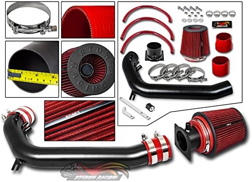 Rtunes Racing Black Color Aluminum 240SX S13 2.4L Ram Air Intake Kit