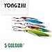 YONGZHI Fishing Lures Metal VIB Hard Spinner Blade Baits with Feathers Treble Hooks for Bass Walleyes Trout Fishing Spoons-23G