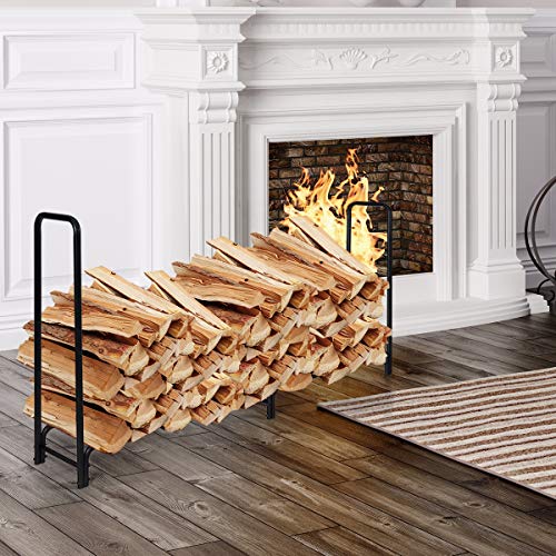 thumbnail interactive-video image 1 of Wisfor 12ft Firewood Log Rack - Heavy Duty Steel, Holds 650lbs, Outdoor Wood Storage 1 of 13