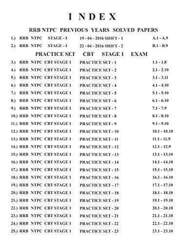 Railway Recruitment Board RRB NTPC 2019 CBT Stage 1 Exam 23 Practice Sets 2300 Solved Questions 2 Previous Year Solved… - Image 3