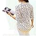 2018 New Women's Elegant Long-Sleeve Print Blouses Chiffon Fashion Slim Blouses by Topunder