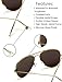 WearMe Pro - Polarized Metal Frame Pilot Style Aviator Sunglasses (Gold Frame/Mirror Blue Lens, 60)