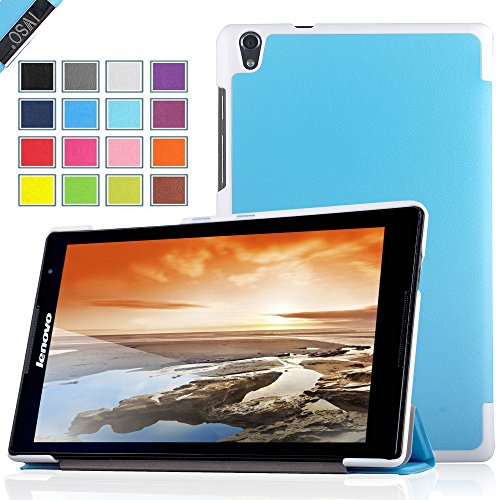 Lenovo Tab3 A8 Case, IVSO® Lenovo Tab3 A8/ Tab2 A8-50 case, Ultra Slim Smart Stand Case Cover for Lenovo Tab 2 A8-50 2015 Release/ Lenovo Tab 3 A8 2016 Release 8-Inch Tablet (Blue)