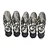 EsmartD 5 PCS/Set Stainless Steel Bottles Wine Aerating Spout and Pourer with Stopper - Liquor Bottle and Wine Gift Set - Small Unique for Air Decanter and Aerator