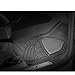 PIC AUTO All Weather Rubber Floor Mats Trimmable for Car SUV & Truck, Heavy Duty Protection (Black Gray, 4 Pieces)