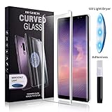 Samsung Galaxy Note 8 Screen Protector, NI-SHEN [Case Friendly] Curved Edge Premium Tempered Glass with [Full Adhesive] Liquid Installation Tool, Screen Protector for 6.4” Galaxy Note 8