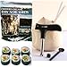 CocoDrill Coconut Opener + 50 Raw Organic Nori Sheets Combo - Open Tap Coco Water, Fresh Tool, Extractor + Sushi Roll Paper Wraps Kosher