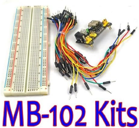 Miroad MB-102 MB102 Solderless Breadboard Power Supply Module Jumper cable Kits for Arduino Project by Miroad