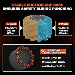 Punching Bag with Stand 5 in 1 Adjustable Height