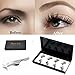 No Glue Dual Magnetic Eyelashes 0.2mm Ultra Thin Magnet Lightweight & Easy to Wear Best 3D Reusable Lashes Extensions (2 pairs with Tweezers) (black2)