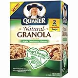 Quaker Natural Granola apple, cranberry, and almond in granola, 2 resealable bags