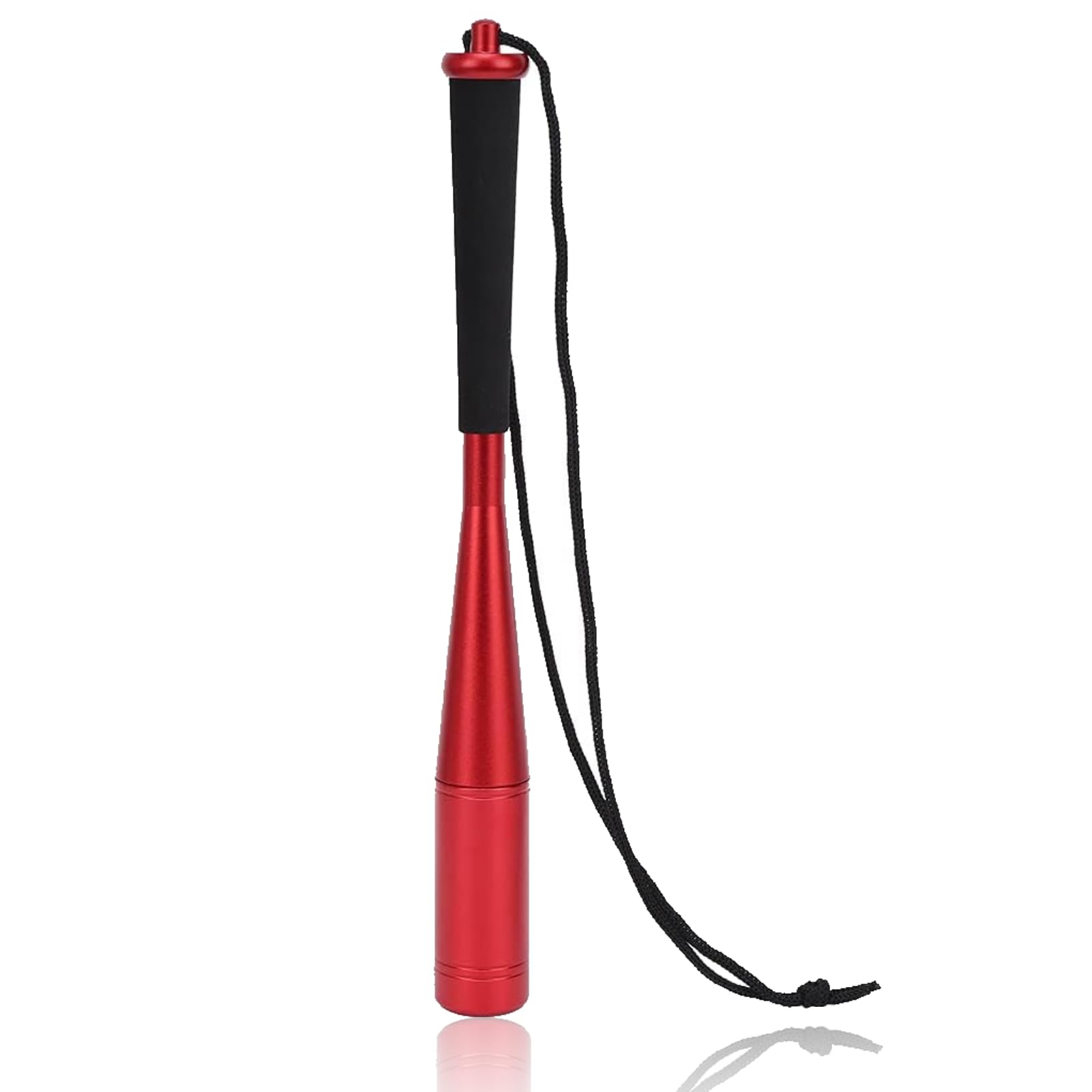 Aluminum Alloy Fishing Bat, Fishing Knock Hammer Fish Whacker Fishing Bat Tool Multi-Tools Fly Fishing Priest with Soft Handle for Fish(Red)