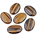 mookaitedecor Oval Shape Tiger's Eye Palm Stone Pocket Worry Stones Crystals Therapy Healing Meditation Home Decor