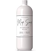 Mop Soap Highly Scented Fragrance, Long Lasting Luxury Floor Cleaner for Hardwood, Tile, Laminate & Stone, Low Suds No Residue Formula, All Mop Types, Made in USA, 32oz Brazilian Bliss Fragrance