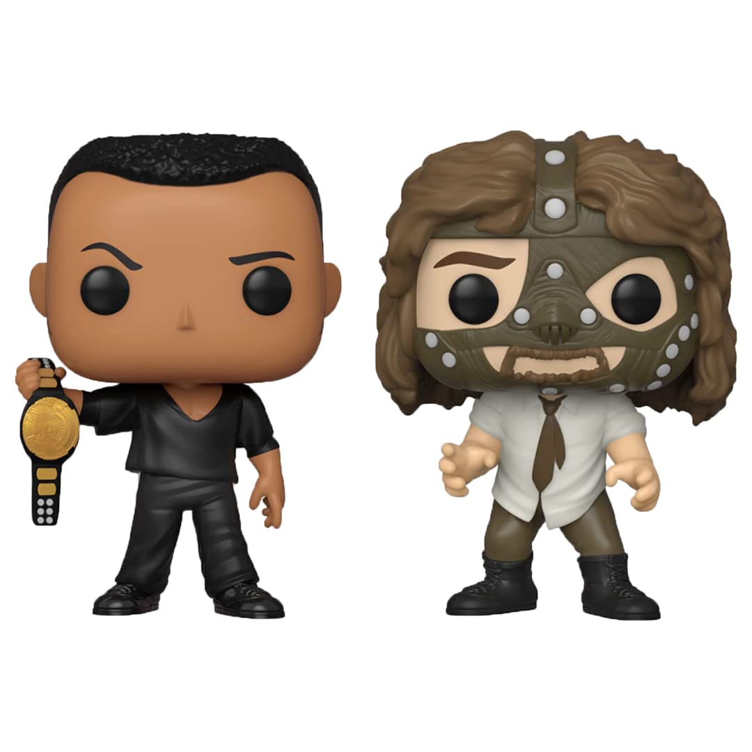 Funko POP! WWE: The Rock and Mankind (2 Pack)