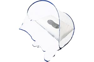 CMINGJ Portable Mosquito Head Net Foldable Pop-Up Travel Essentials Mosquito Net for Bed Free Installation-Large Size Suitable for Bedroom, Camping, nap (Large)