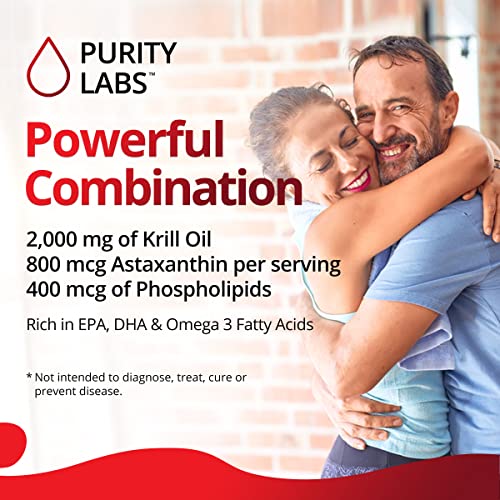 Purity Labs Antarctic Krill Oil 2000mg Vegan Supplements to Support