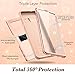 YOUMAKER Case for Galaxy S10, Built-in Screen Protector Work with Fingerprint ID Rose Gold Heavy Duty Protection Full Body Shockproof Cover for Samsung Galaxy S10 6.1 Inch - Rose Gold/Pink