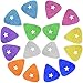 Foxany 16 Pack Ukulele Felt Picks, Comfortable for Ukulele, Guitar, Bass and Low Tension Music Instruments Felt Material Multi Color