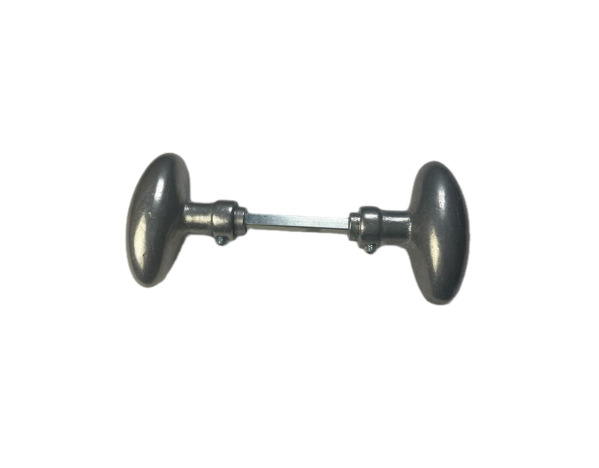 Double oval aluminium knob