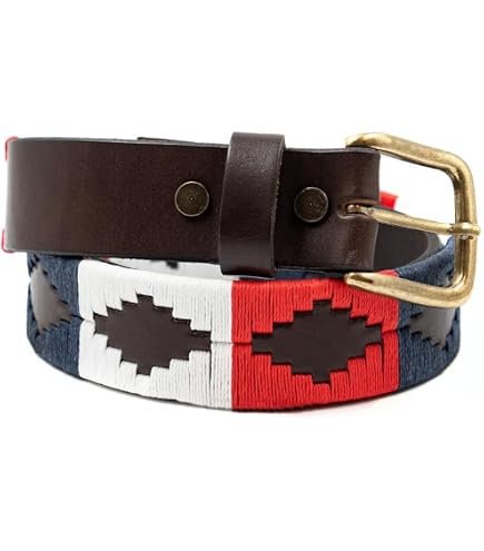 GauchoLife Embroidered Leather Polo Belt – Hand-Stitched  display picture 1