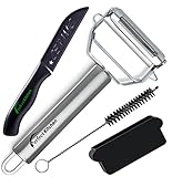 iPerfect Kitchen Ultra Sharp Stainless Steel Dual Julienne & Vegetable Peeler Complete Bundle