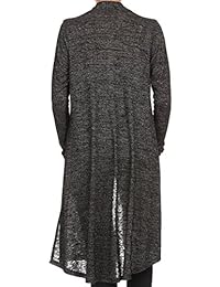 ReneeC. Women's Lightweight Open Front Classic Long Office Cardigan - Made in USA
