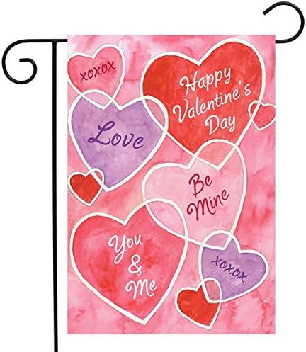 Valentine Garden Flag Polyester Wedding Party Decorations Yard Garden Home Decor 12" x 18"