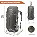 Mountaintop 50L Hiking Backpack Backpacking Trekking Bag with Rain Cover YKK buckle-5818III