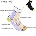 Gosuban Low Cut Compression Sock for Women and Men Plantar Fasciitis Sock Heel Ankle & Arch Support(Black,Medium