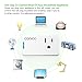 WiFi Smart Plug, Conico Mini WiFi Smart Outlet Wireless Power Socket Remote Control Timer Plug Control Switch Compatible with Alexa, No Hub Required, Voice Control by Echo,US Plug Home Device (1 pack)