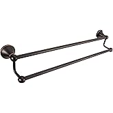 AGKXHDEC #304 Stainless Steel Double Towel Bar,Optional Different Length to installate (Oil Rubber Bronze, Double Towel bar)