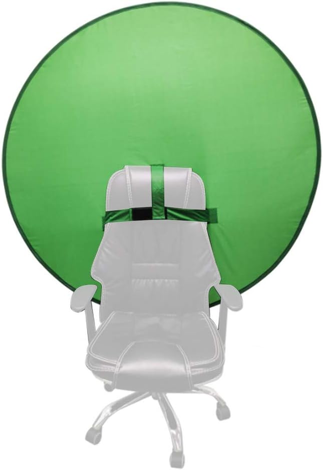 Green Background Screen, Portable 4.65ft Chair Green Screen Backdrop