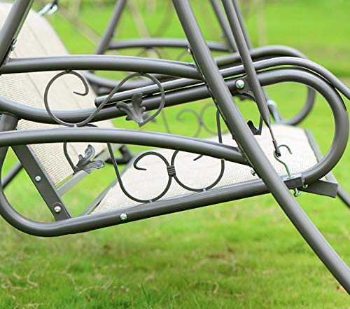 DEKO VERTRIEB BAYERN XXL Luxus Premium Hollywoodschaukel Set Gartenschaukel inkl. Sitzauflage inkl. Lieferung – Bild 5