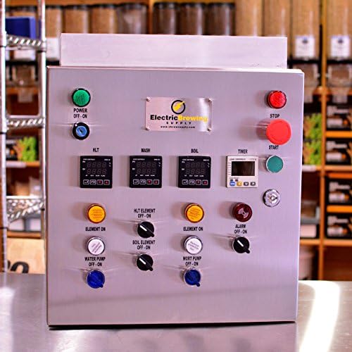Electric Brewing Supply 50a 2 Element PID Control Panel with NPT Probes