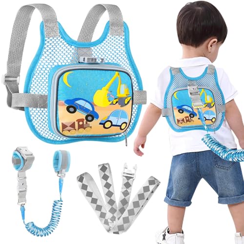 Toddler Harness Leash with Anti Lost Wrist Link