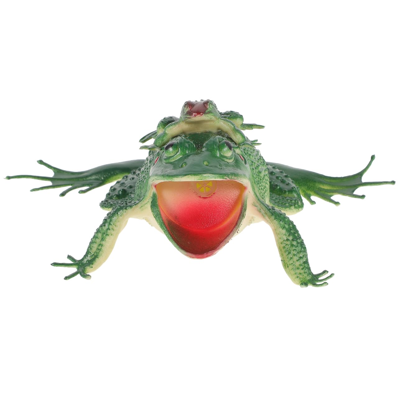 TOYANDONA Rubber Frog Bath Toy with Squeeze Sound for Toddlers Realistic Simulated Frog Toys for Bathtime Fun and Hand-Eye Coordination Development