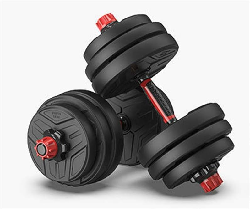 2 in 1 Lifting Dumbells, can Convert to 20kg Adjustable Barbell, Household Gym Fitness 20kg Dumbbell