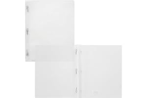 Winnable 3-Prong Plastic Report Covers, 80-Sheet Capacity, Letter Size, Clear, 5 Pack