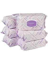 Amazon Elements Baby Wipes, Sensitive, 480 Count, Flip-Top Packs