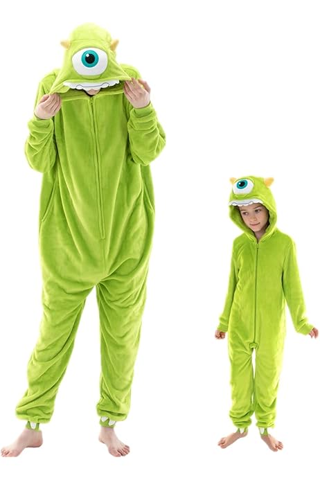 Couple Monsters Inc Pjs Stitch Costume Zipper Sully Onesies Button