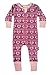 Parade Organics Signature '2-Way' Zipper Romper Violet Heart Knit 18-24 Months
