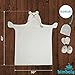 Bimboly Extra Soft Baby Bamboo & Cotton Hooded Towel + Bonus Bath Set | Antibacterial and Hypoallergenic | Keeps Baby Dry and Warm | Sized for Infant and Toddler | Baby shower Gift | Ivory