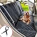 Henkelion Dog Seat Cover for Back Seat, Dog Car Seat Covers for Dogs Pets, Car Hammock for Dogs, Bench Rear Seat Cover for Dogs, Waterproof Protective Dog Seat Covers for Cars SUV Trucks - Black