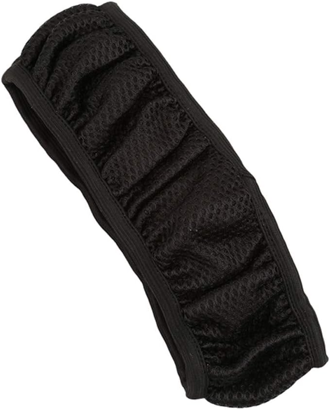 SOURBAN Steering Wheel Cover Black Sandwich Fabric Universal Handmade Skidproof Steering Wheel Cover
